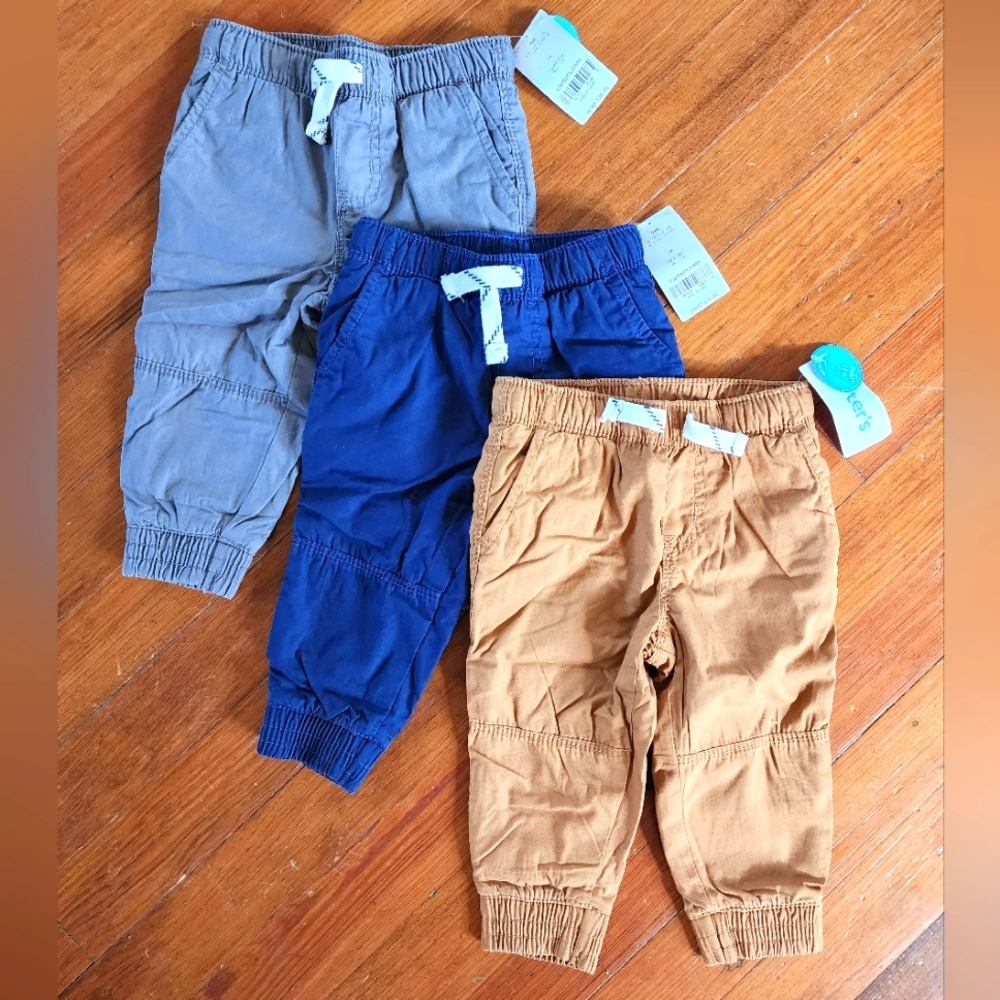 Set of 3 Carter's 9M Pull-On Joggers